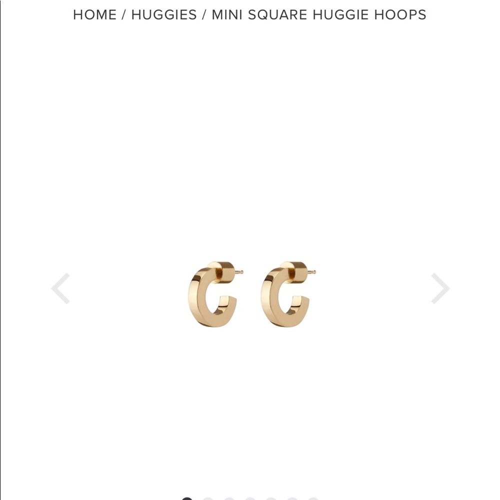 JENNIFER FISHER MINI SQUARE HUGGIE HOOPS